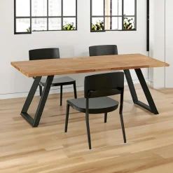 CONSTENTA Tables À Manger Rectangulaires|Tables À Manger En Chêne|Table à manger extensible bois miel 200 cm COSTENTA