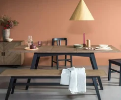 VITTORIA Tables À Manger En Bois|Tables À Manger Extensibles|Table à manger extensible bois recyclé 170-220 cm