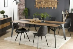 PANAMA Tables À Manger Rectangulaires|Tables À Manger En Bois|Table à manger industrielle teck recyclé 220x100