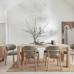 TREVI Tables À Manger En Chêne|Tables À Manger En Bois|Table à manger moderne 190 cm