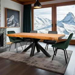 TIMOR Tables À Manger Rectangulaires|Tables À Manger En Bois|Table à manger rectangulaire bois de teck 200 cm