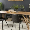 PANAMA Tables À Manger Rectangulaires|Tables À Manger En Bois|Table à manger teck recyclé pieds croisés 220x100