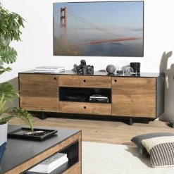 CRACOVIE Tables Basses Vintage|Tables Basses À Tiroirs|Table basse avec rangement bois recyclé pin