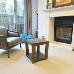 Olga Tables Basses Carrées|Table basse carrée hévéa destructurée