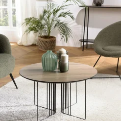 Landaise Tables Basses Rondes|Table basse contemporaine pieds graphiques