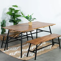 STOCKHOLM Tables Basses De Jardin|Meubles En Aluminium Brafab|Table basse de jardin en aluminium noir Ø 75 cm