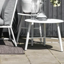 STOCKHOLM Tables Basses De Jardin|Meubles En Aluminium Brafab|Table basse de jardin en aluminium noir Ø 60 cm