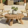 MANY Tables Basses De Jardin|Table basse de jardin ronde teck recyclé naturel