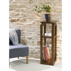 Lola Tables Basses Carrées|Table basse double plateau 90x90cm