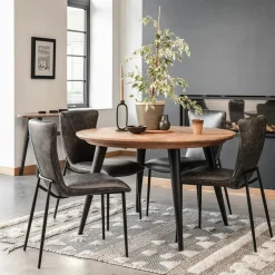 FAGA Tables Basses Vintage|Table basse en bois recyclé FSC motif chevron