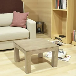 Helena Tables Basses Carrées|Table basse hévéa 60X60cm