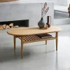 DERBY Tables Basses Scandinaves|Table basse moderne en chêne clair