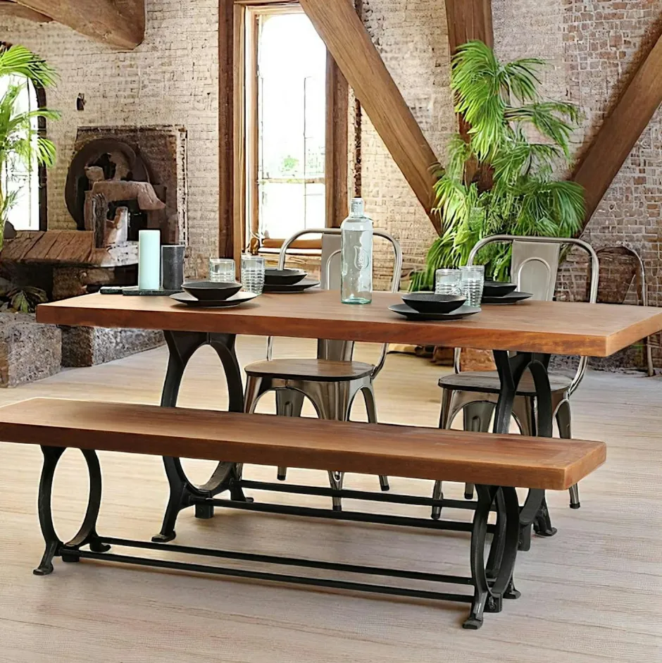 DELHI Univers Déco·Globe-Trotter|Tables Basses Rondes|Table basse ronde ajourée en manguier (lot de 2)