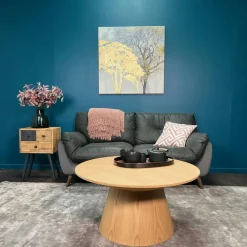 VENETIE Tables Basses Rondes|Table basse ronde en bois clair ø 90 cm