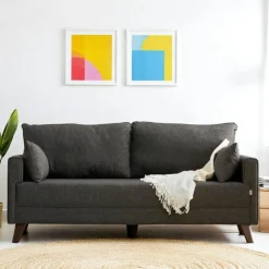 Swing Tables Basses Rondes|Tables Basses Industrielles|Table basse ronde en teck 56,5 cm