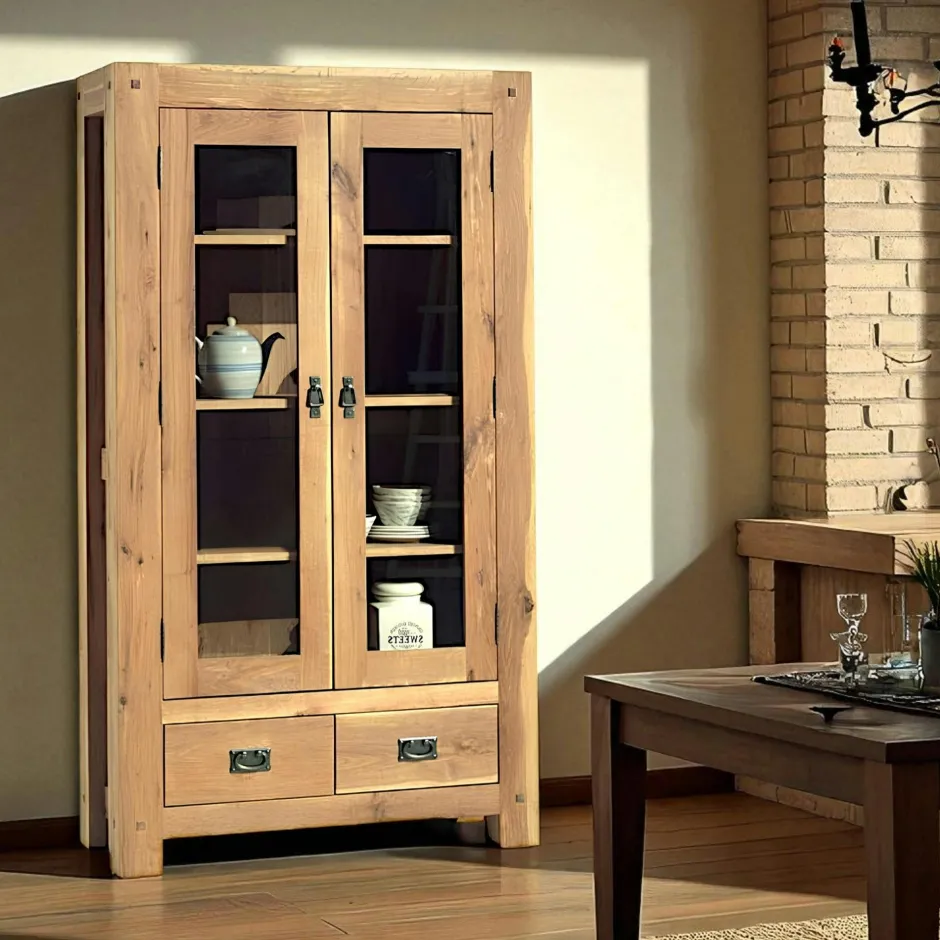 Fjord Tables Basses Scandinaves|Table basse rustique double plateau