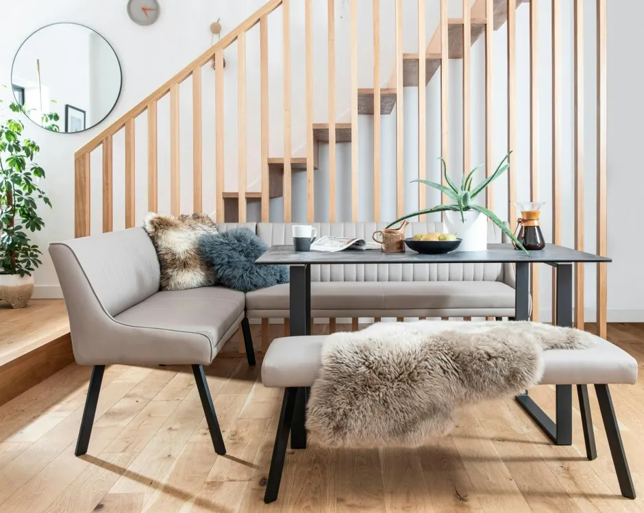 TORONTO Univers Déco·Design Contemporain|Tables À Manger Rectangulaires|Table céramique extensible gris foncé 176 cm-216 cm