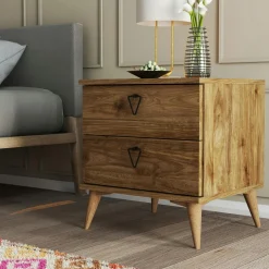 Melbourne Tables De Chevet Industrielles|Table de chevet moderne 1 tiroir en relief