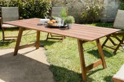 BAHIA Tables De Jardin|Table de jardin 10 personnes acacia 220x90