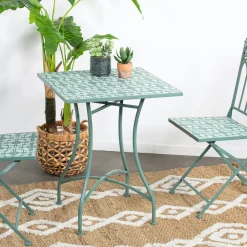 GRENADE Tables De Jardin|Table de jardin motif carré 58 cm