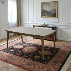 Sixties Tables À Manger En Bois|Tables À Manger Rectangulaires|Table de repas Hévéa 180x100x76cm