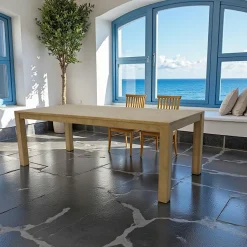 Tradition Tables À Manger En Bois|Tables À Manger Rectangulaires|Table de repas Hévéa 220x100x76cm