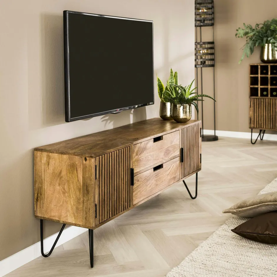 RALF Sellettes En Métal|Tables D'Appoint Rondes|Table de salon ronde effet métal vieilli (2 pièces)