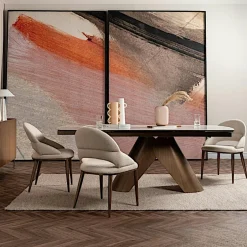 SEMPIONE Tables À Manger Rectangulaires|Tables À Manger En Céramique|Table en céramique blanche 180-240 cm