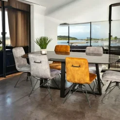 FLORENCE Tables À Manger Rectangulaires|Tables À Manger En Céramique|Table en céramique grise 240 cm