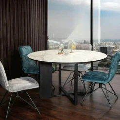 FLORENCE Tables À Manger Rectangulaires|Tables À Manger En Céramique|Table en céramique grise 240 cm