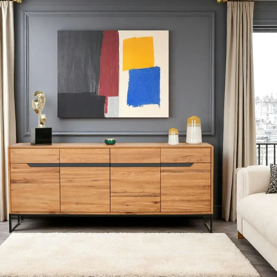 OTTAWA Univers Déco·Design Contemporain|Tables À Manger Rectangulaires|Table extensible céramique marbrée blanche pied mikado 140-200 cm