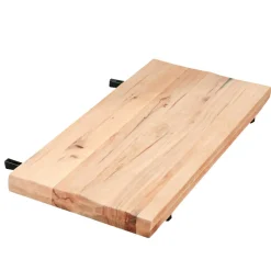 PALERME Tables À Manger Rectangulaires|Tables À Manger En Bois|Table extensible en chêne blanc avec bords naturels 300 cm