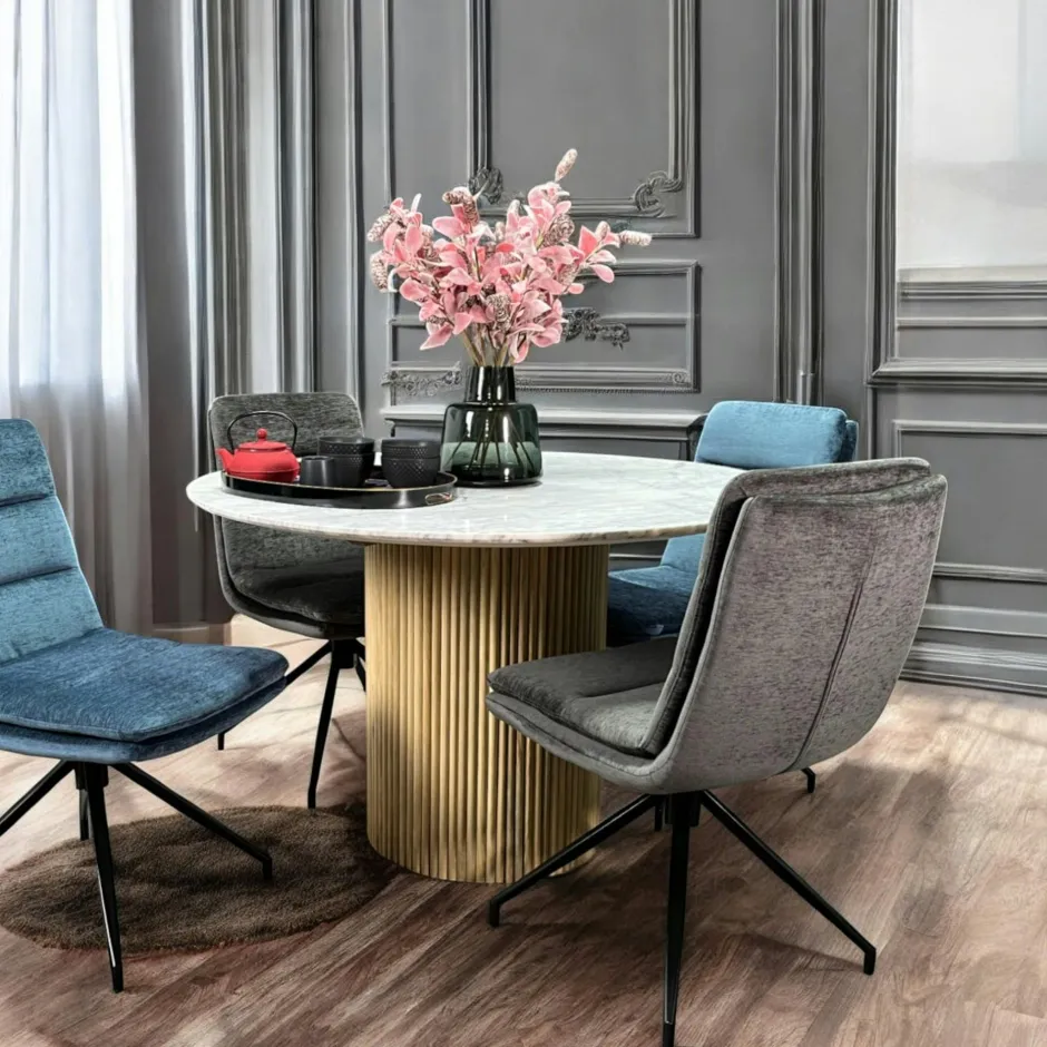 MASSA Univers Déco·Scandinave Hygge|Tables À Manger Rectangulaires|Table marbre et bois 200 cm