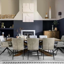 MANHATTAN Tables À Manger Rectangulaires|Tables À Manger En Chêne|Table mikado en chêne 200 cm