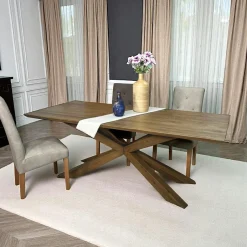 MANHATTAN Tables À Manger Rectangulaires|Tables À Manger En Chêne|Table mikado en chêne 220 cm