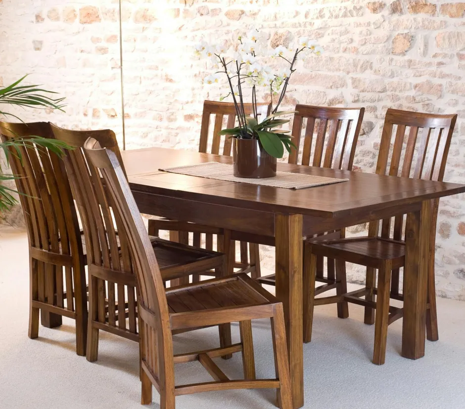 Lola Tables À Manger Rectangulaires|Tables À Manger Extensibles|Table repas + allonge 160/200cm