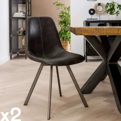 BRISBANE Univers Déco·Loft Industriel|Tables À Manger Industrielles|Table Repas Extensible Bois recyclé 180/240x90x77cm