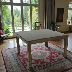 Helena Tables À Manger Carrées|Tables À Manger Extensibles|Table repas extensible hévéa 130/210cm