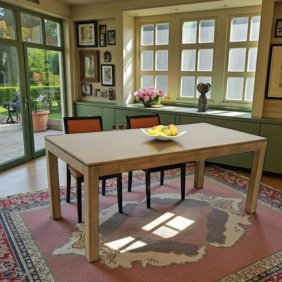 Helena Tables À Manger En Bois|Tables À Manger Rectangulaires|Table repas hévéa 180x90cm