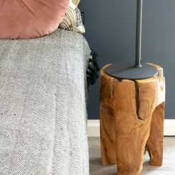 Arizona Meubles De Salle À Manger·Tabourets|Tabouret chevet en bois de teck - 3 pieds