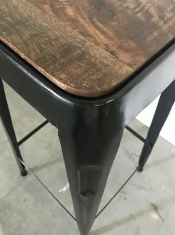 LEEDS Chaises De Bar Industrielles|Tabouret de bar bleu (lot de 2)