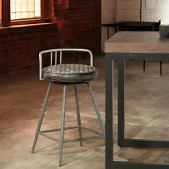 BRISBANE Univers Déco·Loft Industriel|Chaises De Bar Industrielles|Tabouret de bar industriel brun