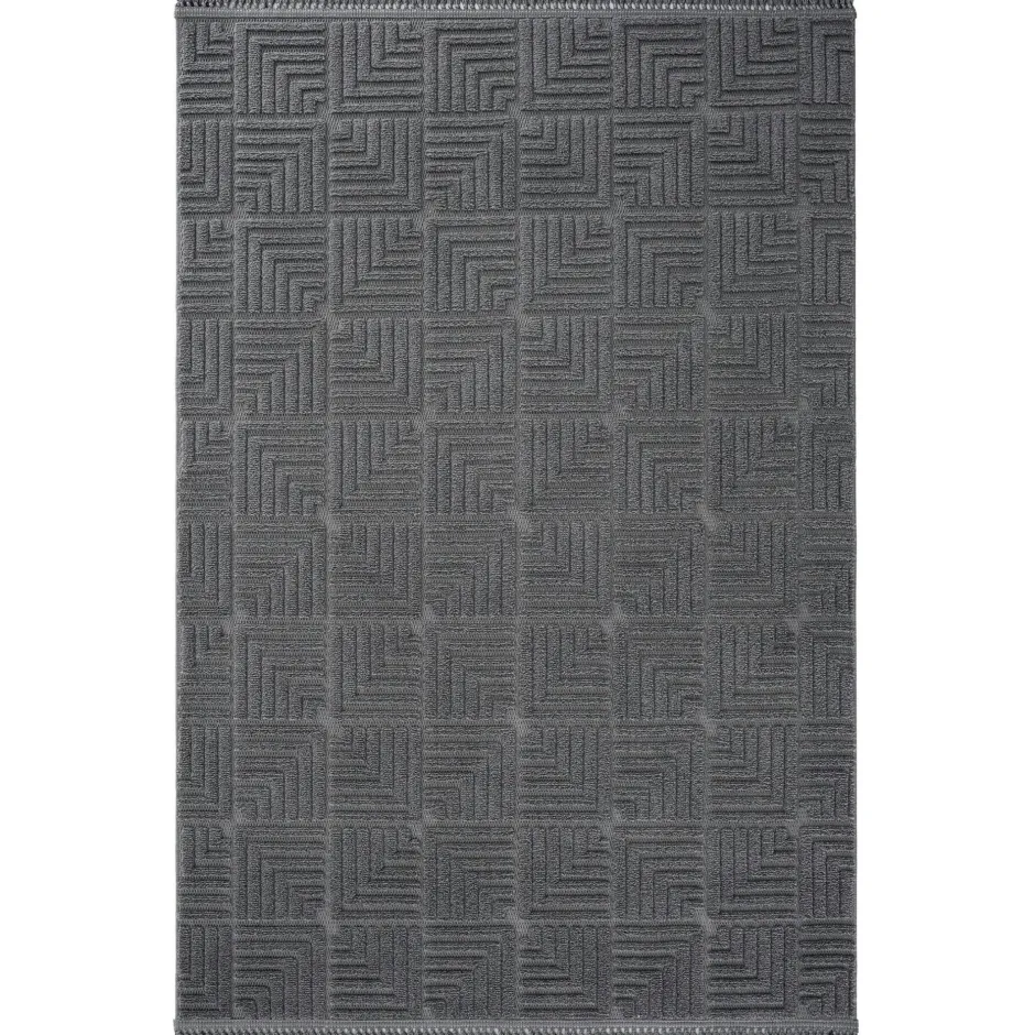 ISTANBUL Tapis|Textile·Tapis|Tapis écru contrasté – motifs bleus, 160x230 cm