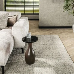 ISTANBUL Tapis|Textile·Tapis|Tapis de salon gris beige – moiré, 160x230 cm