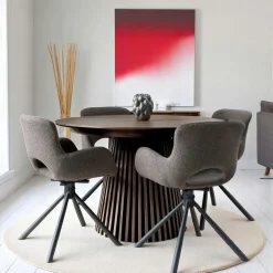 FEZ Tapis|Textile·Tapis|Tapis en jute et laine à motifs linéaires 200x300 cm