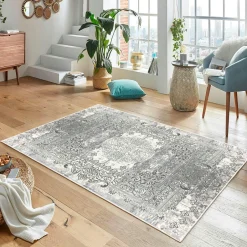 ISTANBUL Tapis|Textile·Tapis|Tapis oriental gris patiné – vintage, 160x230 cm