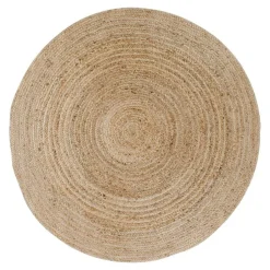 FEZ Tapis|Textile·Tapis|Tapis rond en jute tressée Ø180 cm - style bohème et nature