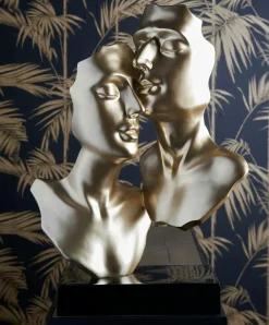 Objets Décoration·Figurines / Statues|Tête de cheval en métal multicolore sur socle H75x47x21cm