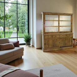 Tradition Vaisseliers En Bois|Vaisseliers En Bois|Vaisselier bois d'hévéa portes coulissantes