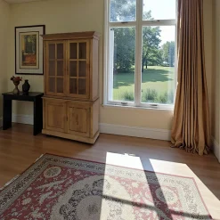 Tradition Vaisseliers En Bois|Vaisseliers En Bois|Vaisselier vitré 4 portes hévéa 115x46x206cm